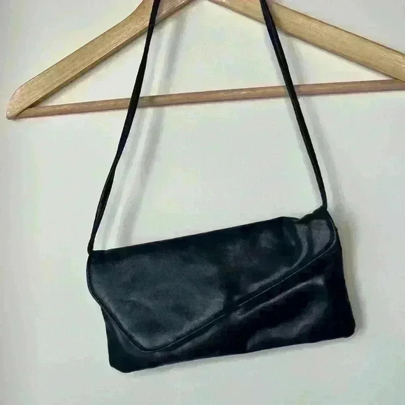 Vintage Y2K Inspired Party Stylish Navy Blue Faux Leather Shoulder Bag Purse - Picture 10 of 16